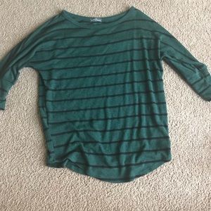 Dolman type shirt.  Stripes